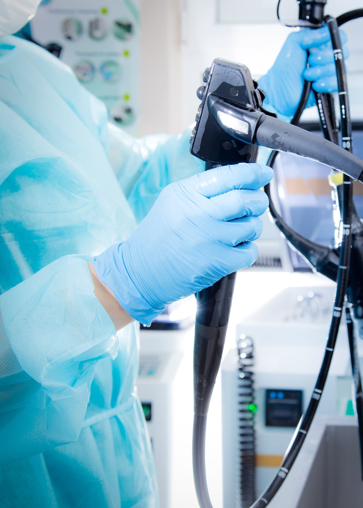 Endoscope Handling in Clinical Setting – Gastroenterology Device