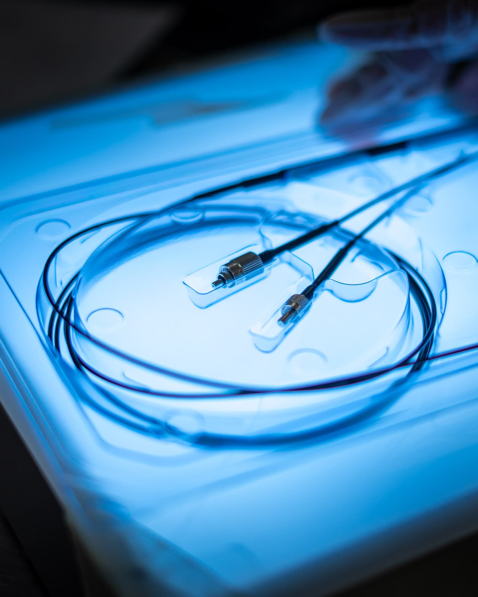 Sterile Coiled Guidewire in Medical Packaging – Cardiovascular Device
